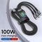 3in1 Braided Fast Charging Cable 100W 4