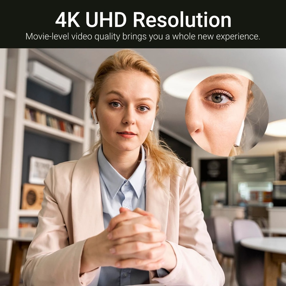 4K PTZ Webcam With Optional Auto Tracking And Built In Microphones 1