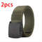Nylon Canvas Tactical Belt With Metal Free Buckle 10