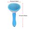 Pet Hair Remover Brush For Dogs And Cats With Non Slip Handle And Stainless Steel Comb 7