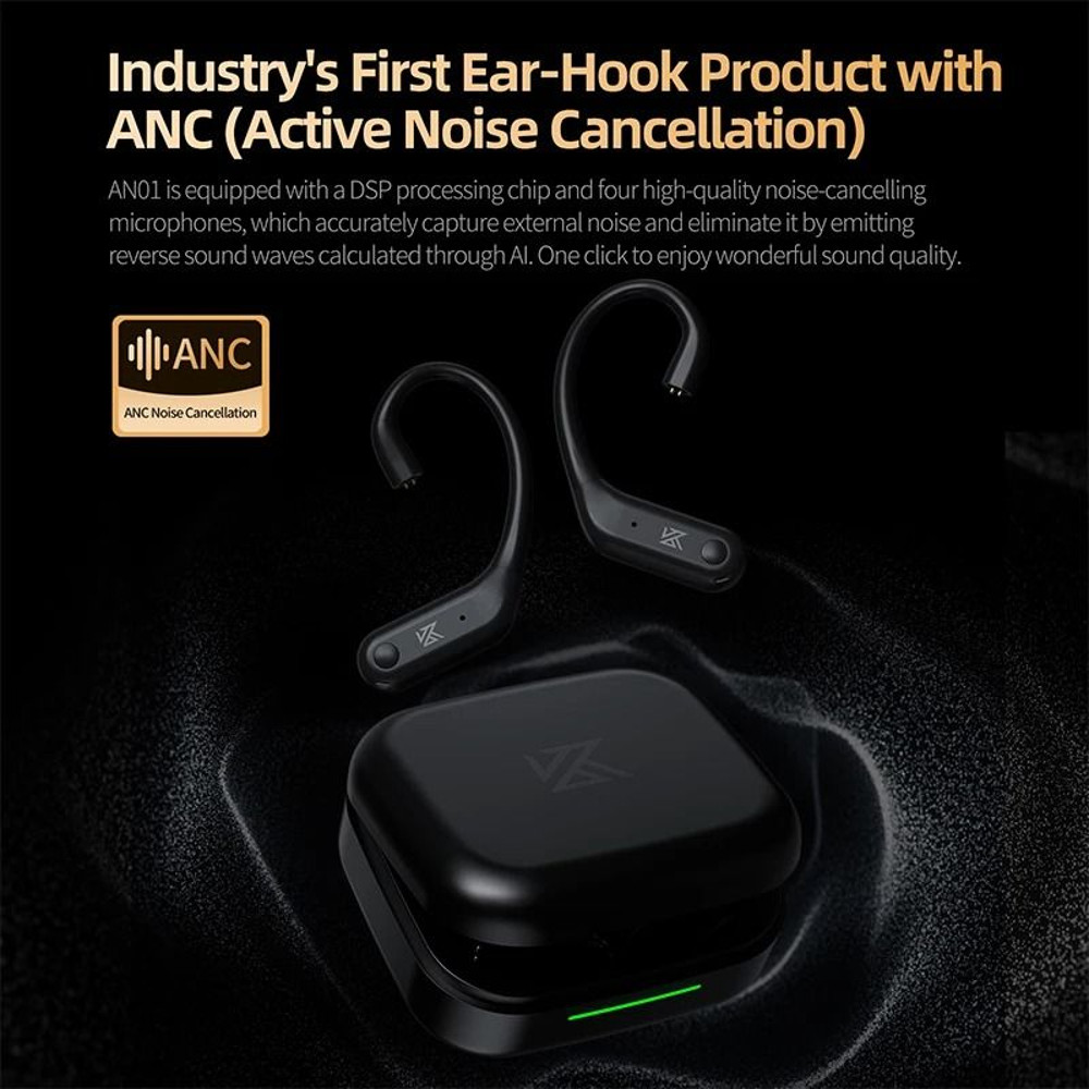 Wireless Ear Hook Cable With Active Noise Cancellation And LDAC Audio 2