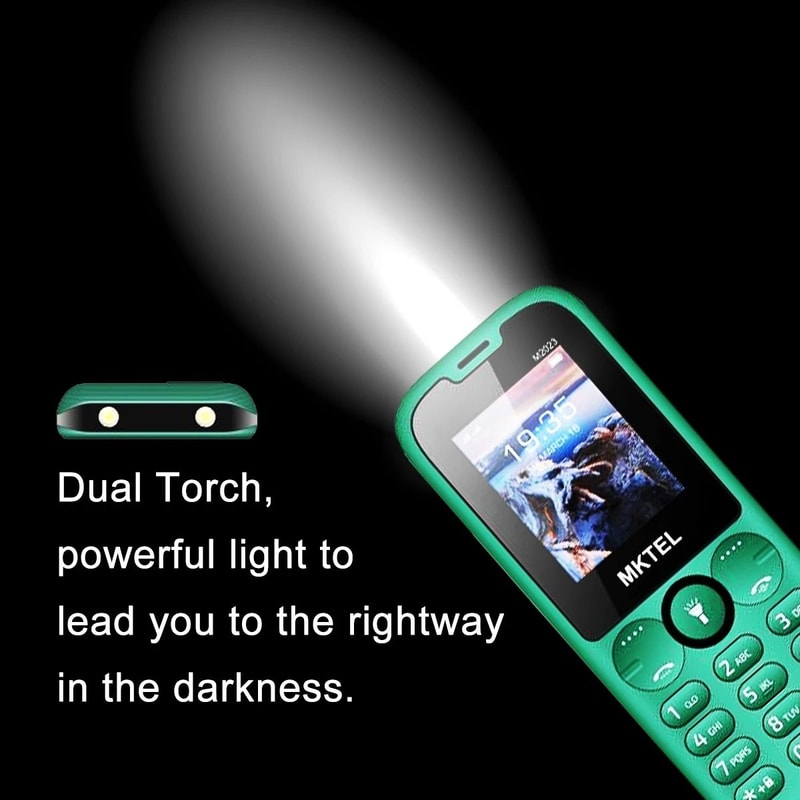 Compact Dual SIM Feature Phone With Flashlight And FM Radio 4