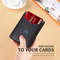 Ultra Thin RFID Leather Wallet For Men With ID Window And Multiple Card Slots 3