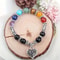 Chakra Healing Stone Beaded Bracelet With Love Pendant 3