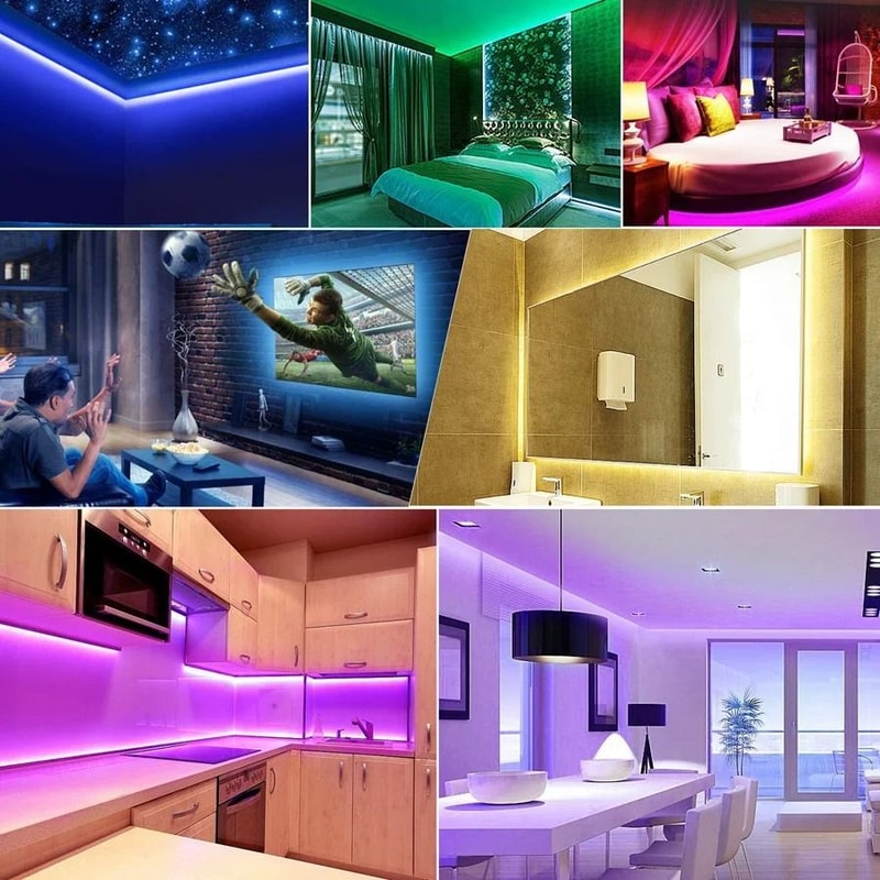 LED Strip Light USB Bluetooth Flexible RGB Tape For TV Backlight And Decoration 5