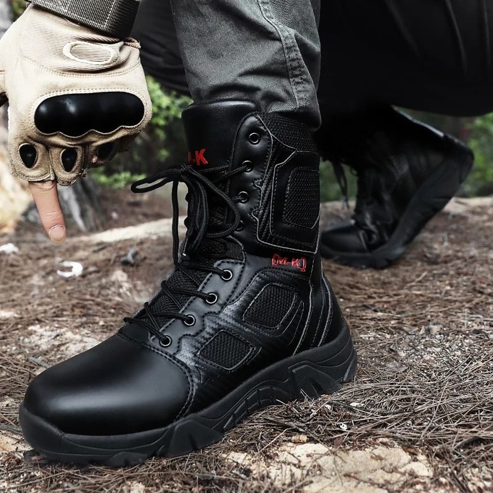Outdoor Waterproof Steel Toe Work Boots For Men With Anti Slip Sole And Safety Protection 3