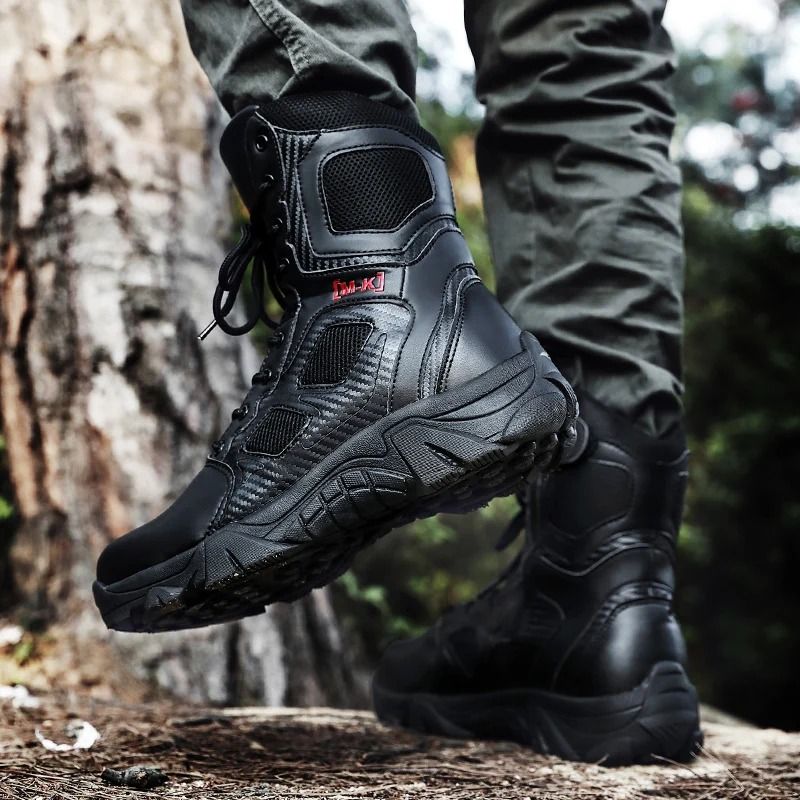 Outdoor Waterproof Steel Toe Work Boots For Men With Anti Slip Sole And Safety Protection 4