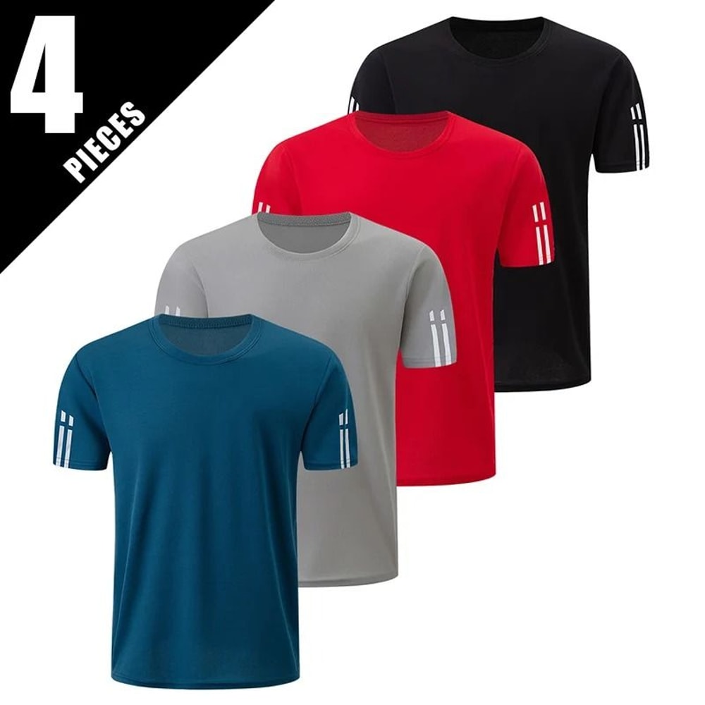 Quick Dry Gradient Sports T Shirt For Men 4