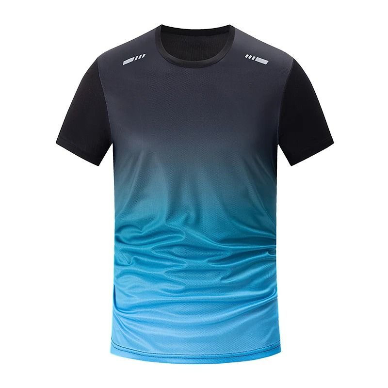 Quick Dry Gradient Sports T Shirt For Men 6