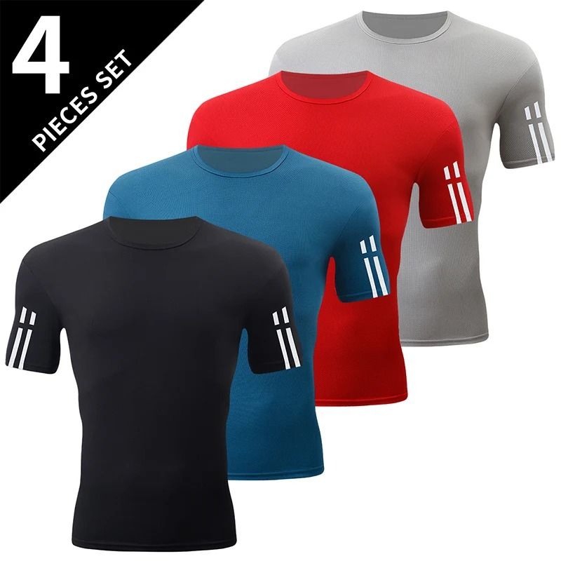 Quick Dry Gradient Sports T Shirt For Men 13
