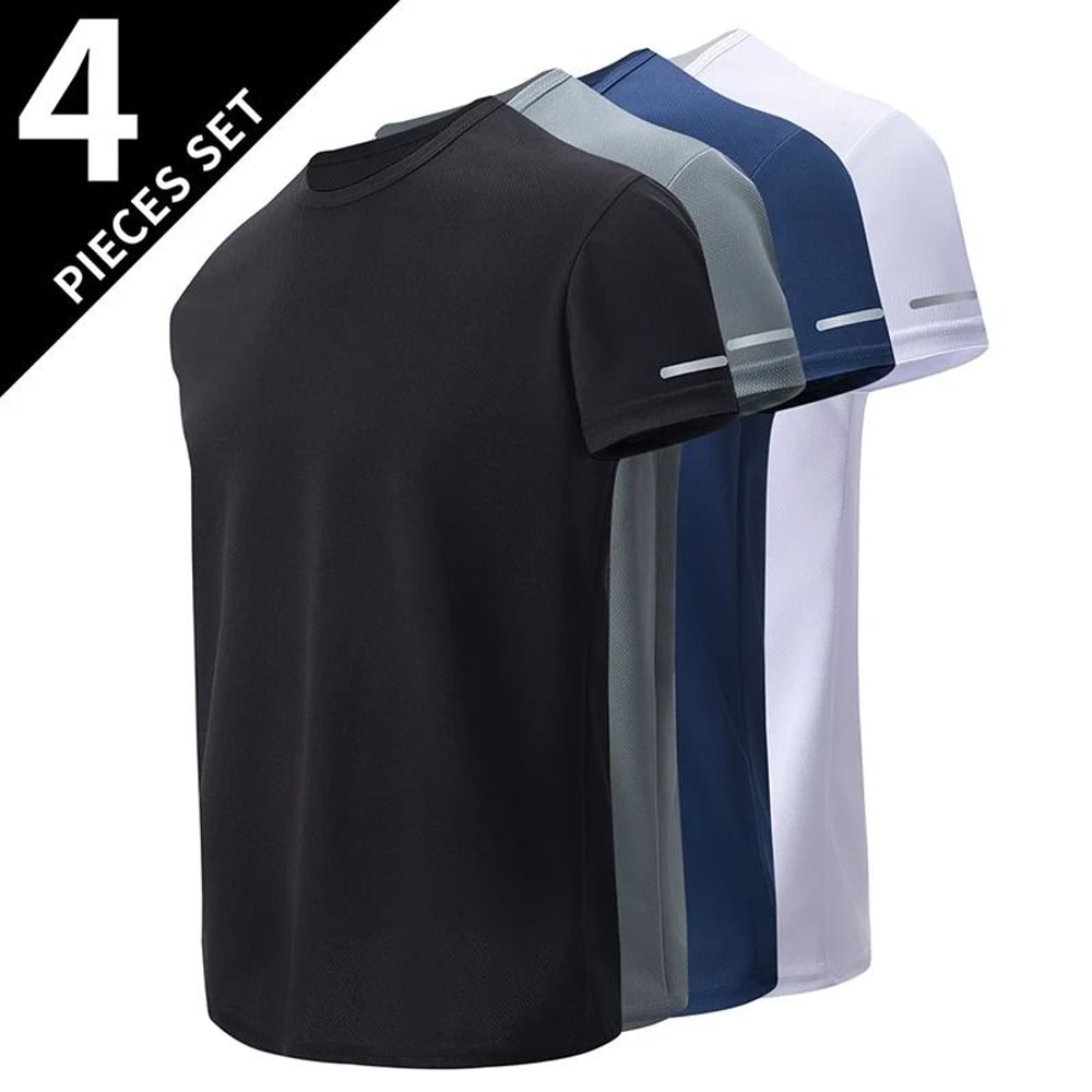 Quick Dry Gradient Sports T Shirt For Men 17