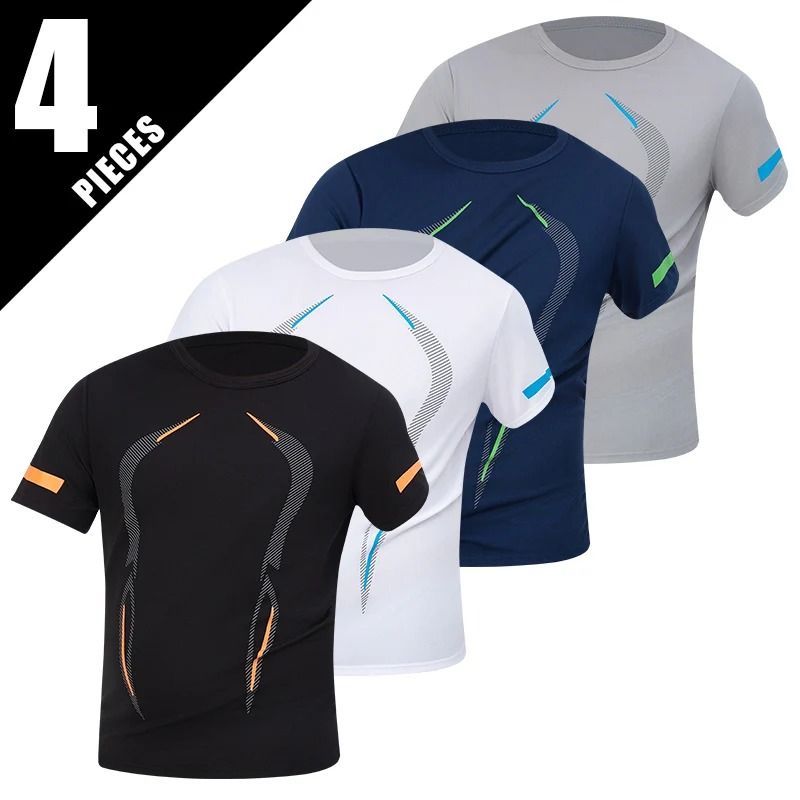 Quick Dry Gradient Sports T Shirt For Men 18