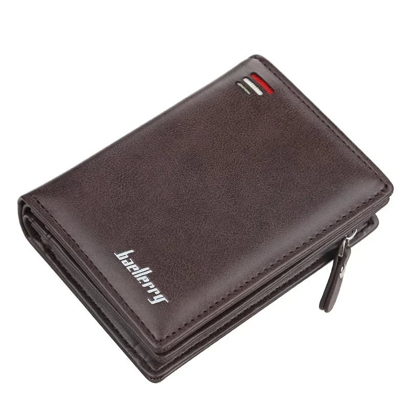 PU Leather Zipper Wallet For Men With Coin Pocket And Card Holder 7