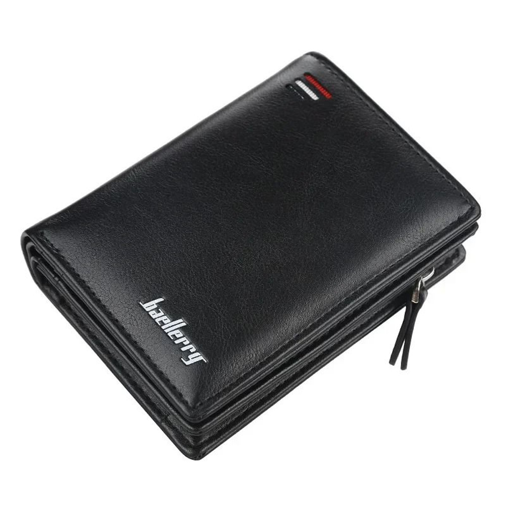 PU Leather Zipper Wallet For Men With Coin Pocket And Card Holder 8