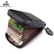 Mens PU Leather Wallet With RFID Blocking And Zipper Pocket 0