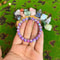 Bohemian Purple Stone Beaded Stretch Bracelet For Men Women 2