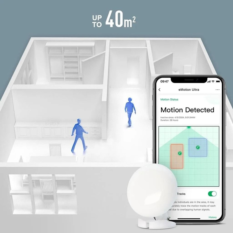 Smart WiFi Presence Sensor With Radar Motion Detection And Voice Control 5