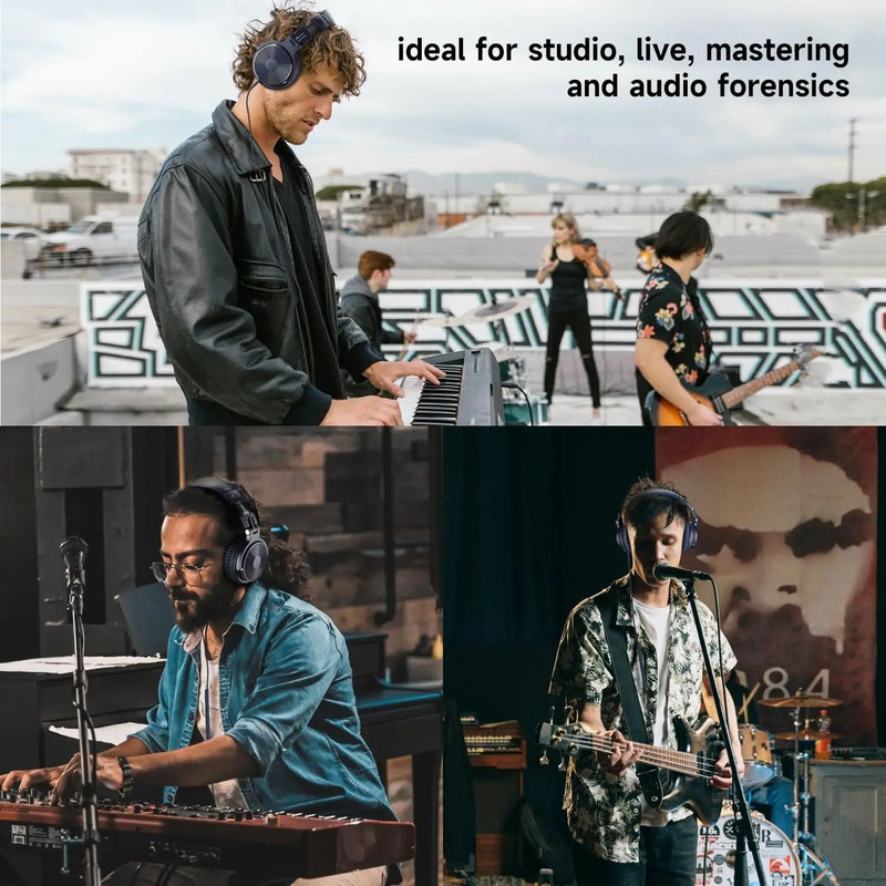 Wired Studio Headphones With Microphone And Deep Bass 4