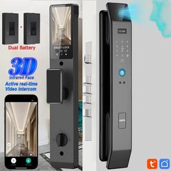 smart door lock with 3d face recognition and fingerprint access