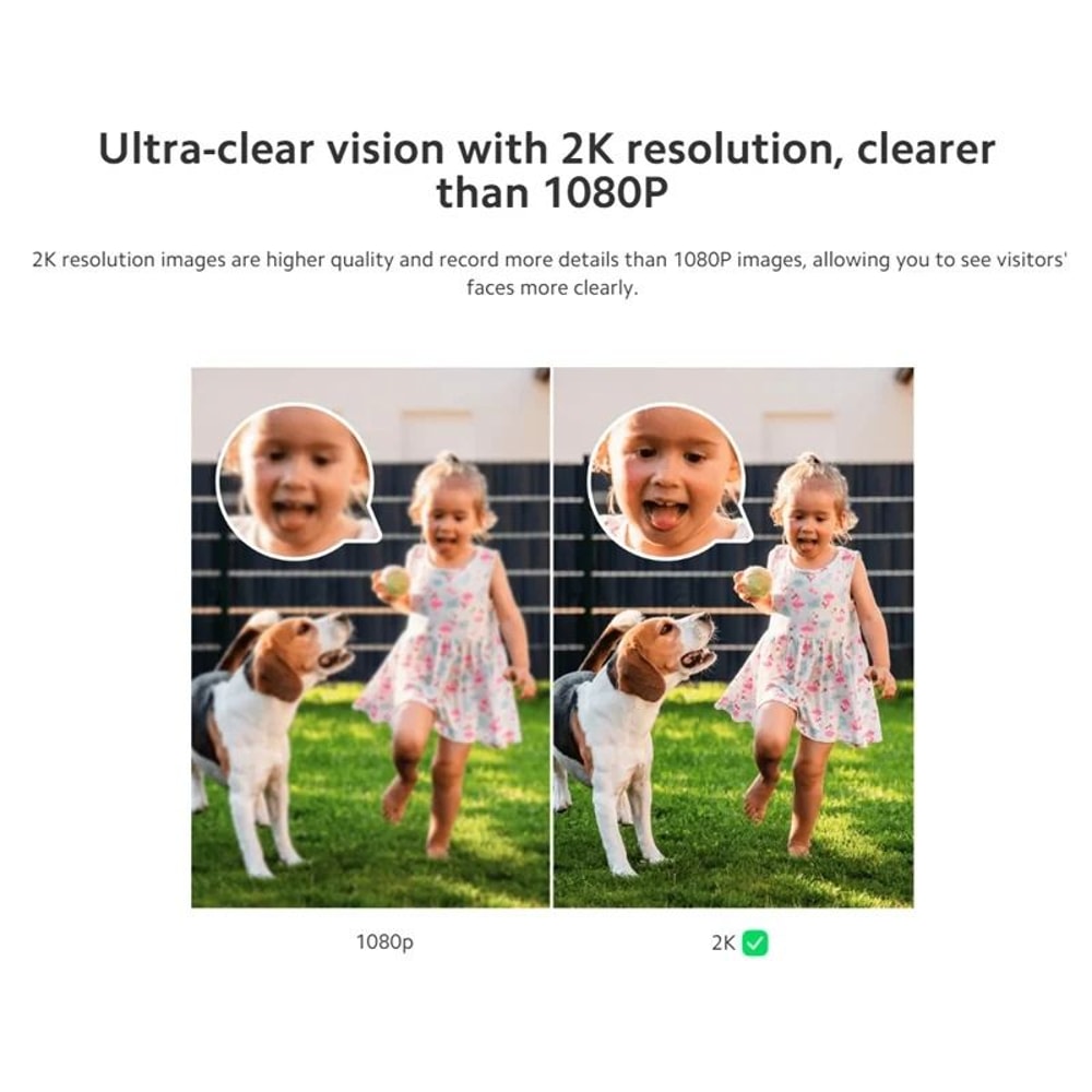 Smart 2K Ultra HD Video Doorbell With Long Battery And Night Vision 2