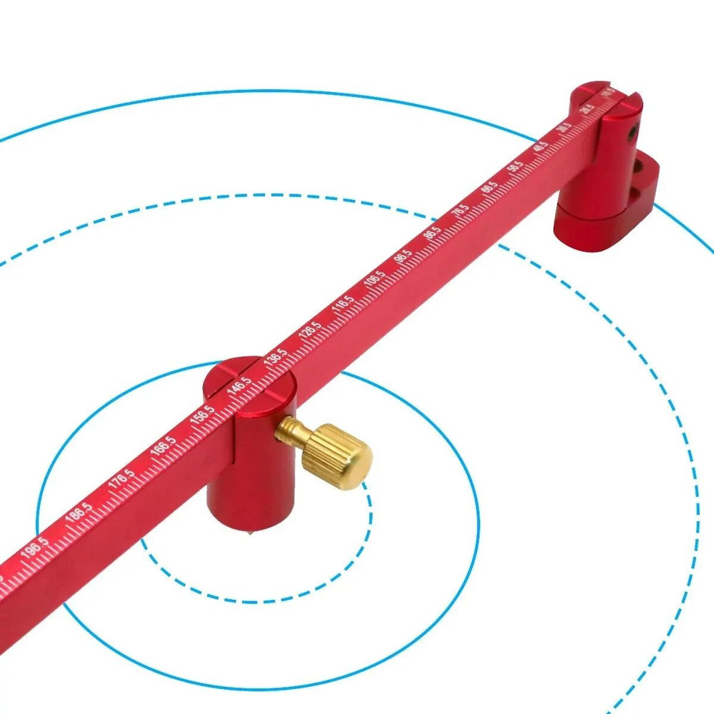 Adjustable 300 Mm Circle Drawing Ruler And Marking Gauge 1