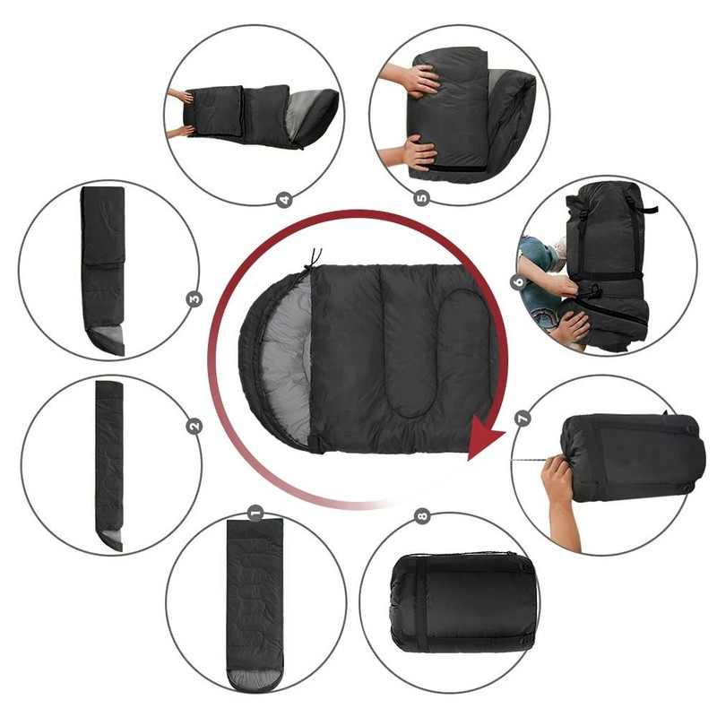 Lightweight 4 Season Camping Sleeping Bag For Outdoor Adventure 4