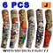 6 Piece Tattoo Arm Sleeve Set For Men And Women 14