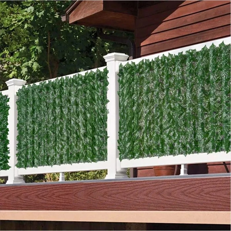 Artificial Ivy Hedge Privacy Fence Panels For Home And Garden 0