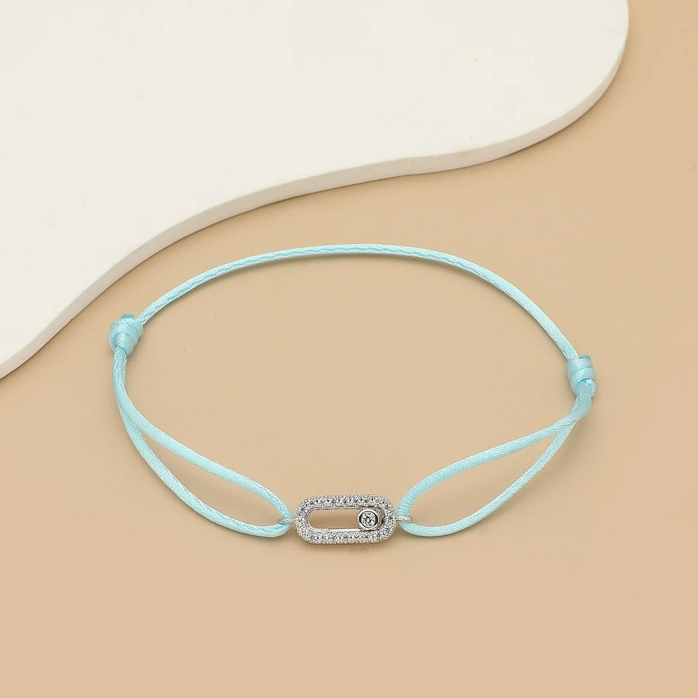 Adjustable Stone Woven Rope Bracelet For Men And Women 18