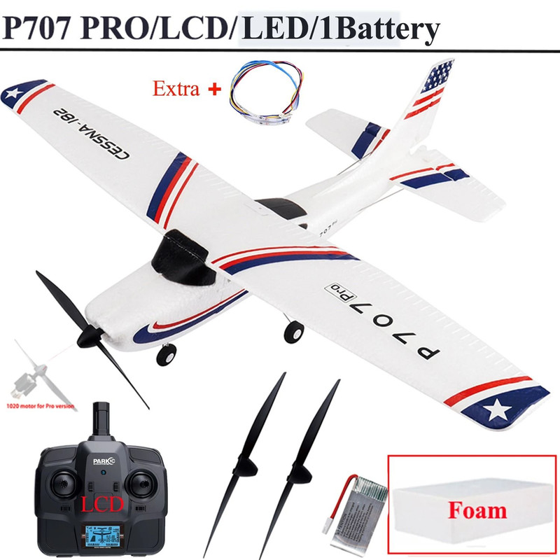 Advanced Remote Control Airplane With Gyro Stabilization And LED Display 10
