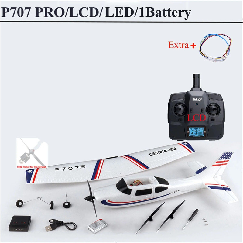Advanced Remote Control Airplane With Gyro Stabilization And LED Display 8