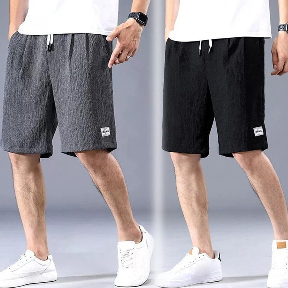 Mens Silk Style Breathable Loose Shorts 3