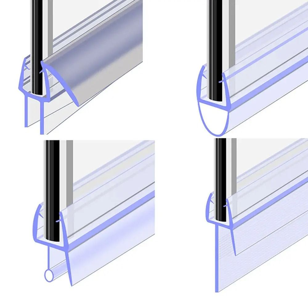 Shower Screen Door Seal Strip Water Baffle For Glass Doors 0
