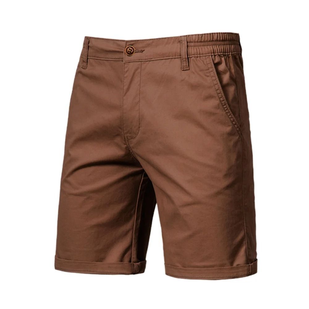 Mens 100 Percent Cotton Casual Shorts 9