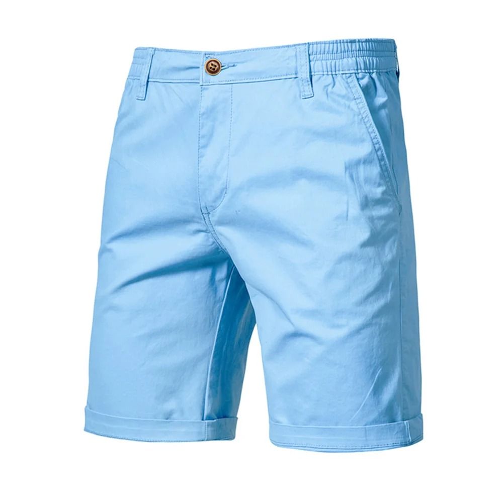Mens 100 Percent Cotton Casual Shorts 8