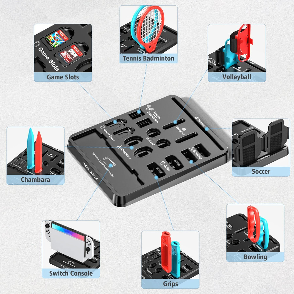 All In One Switch Accessories Kit With Storage Stand 3