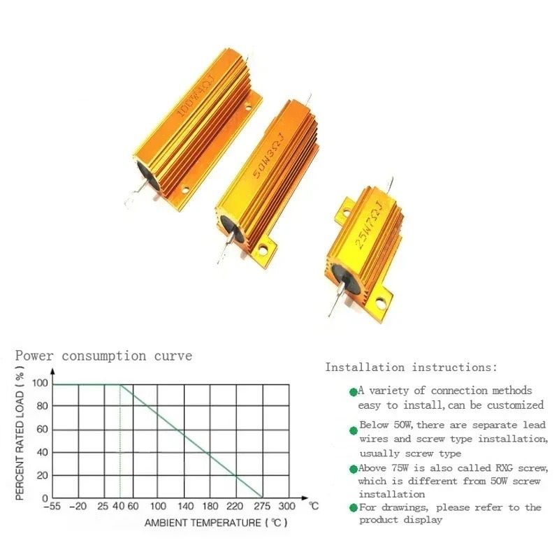 Aluminum Shell Wirewound Power Load Resistors 4