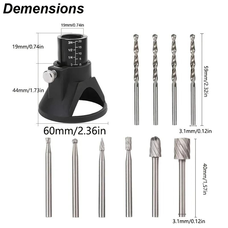 Rotary Router Milling And Carving Tool Kit For Woodworking 1