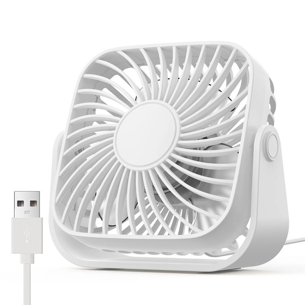 Mini Portable USB Fan With 3 Speeds And 360 Degree Rotation 9