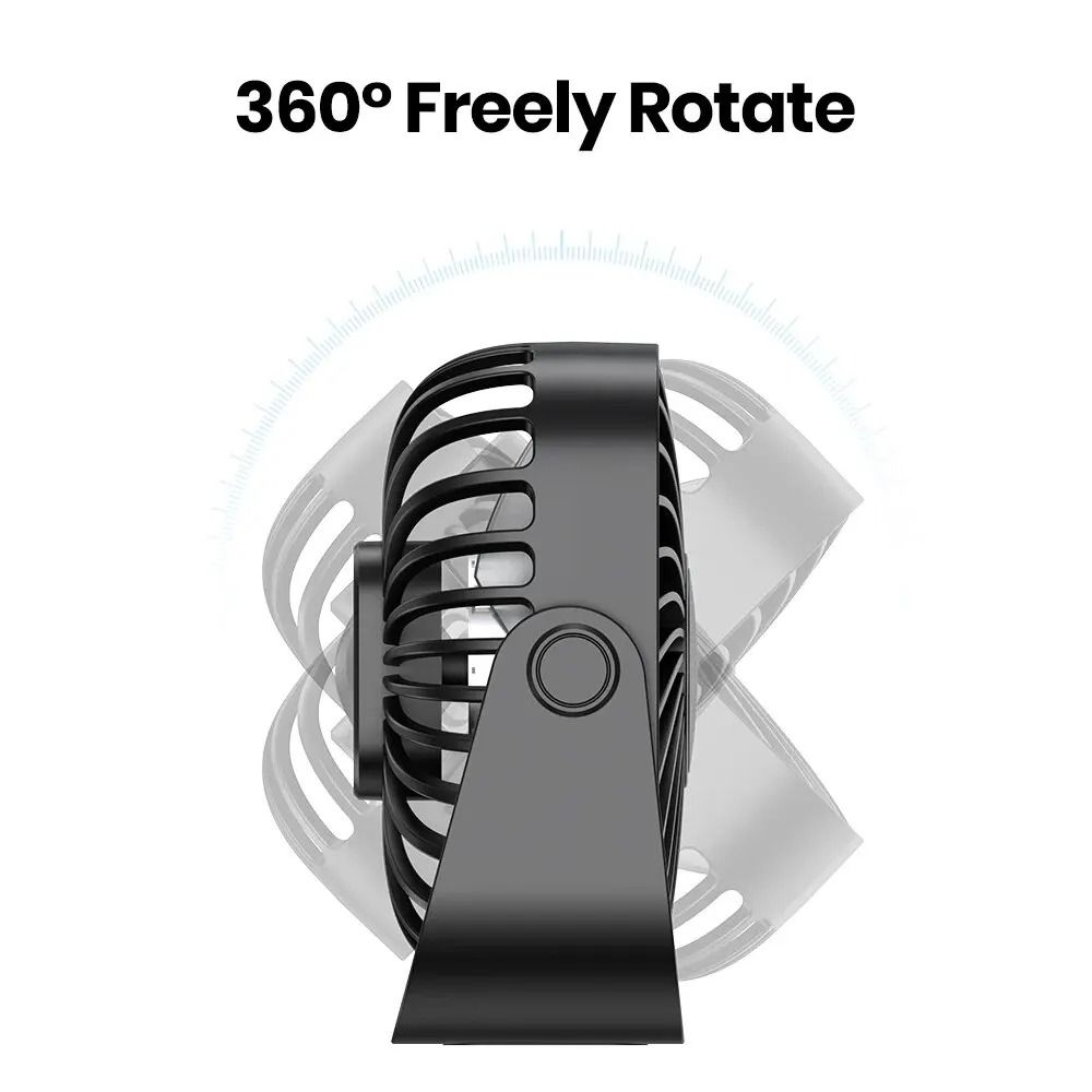 Mini Portable USB Fan With 3 Speeds And 360 Degree Rotation 3