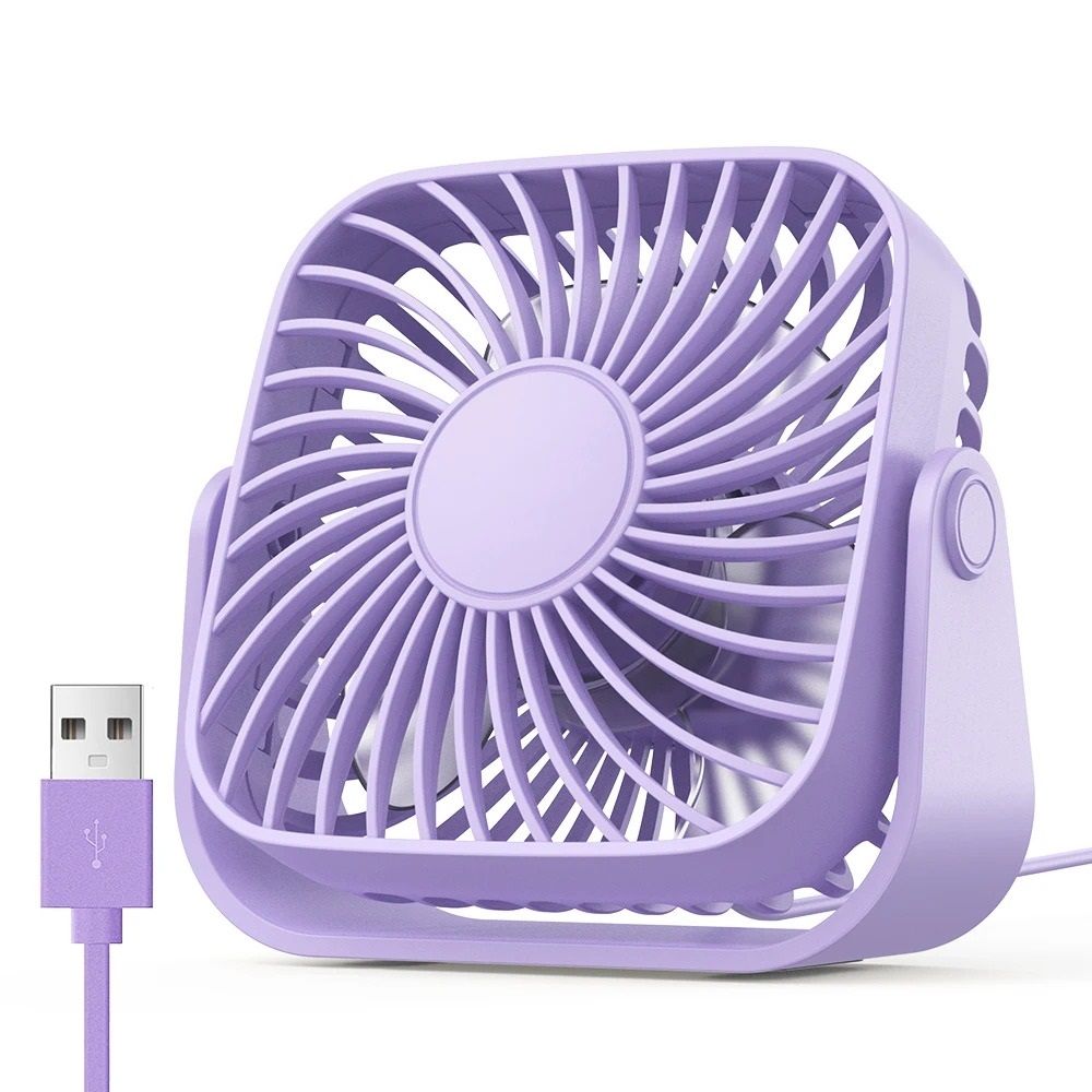 Mini Portable USB Fan With 3 Speeds And 360 Degree Rotation 7