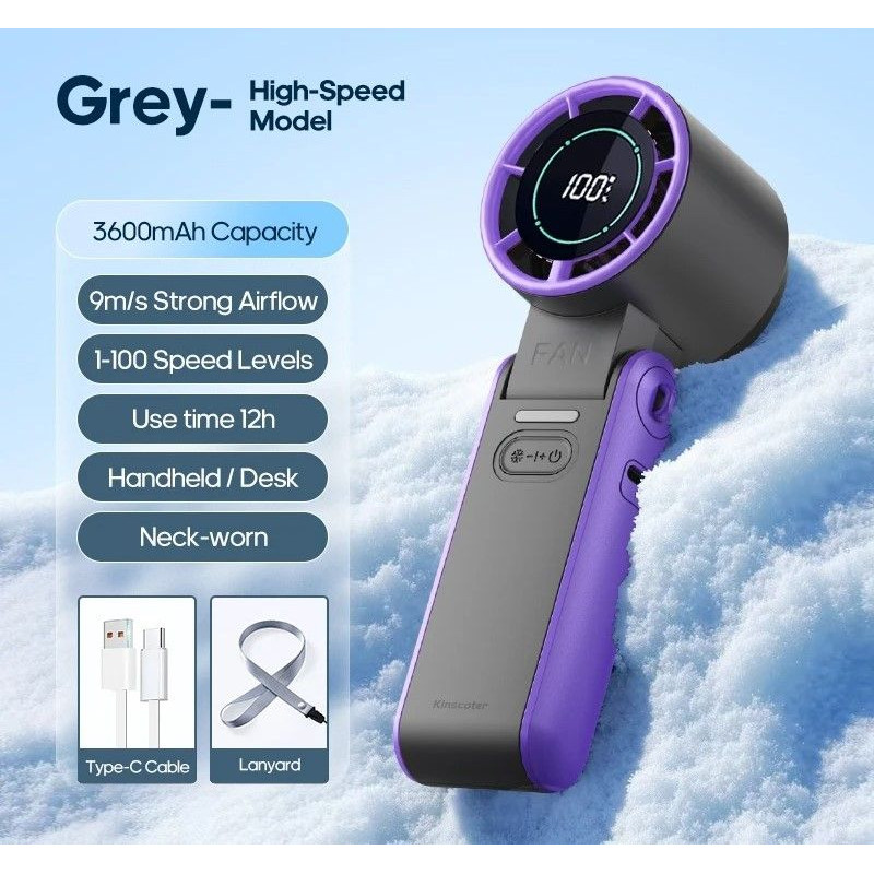 Foldable Portable Handheld Fan With Rechargeable Battery 6