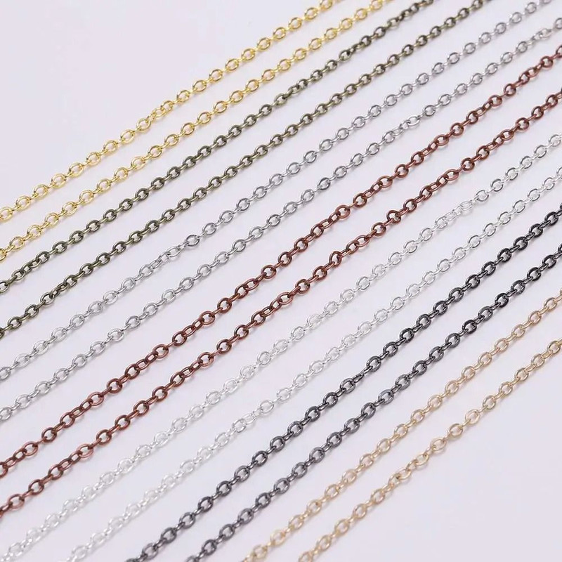 Gold And Bronze Plated Necklace Chain Roll For Jewelry Making 2