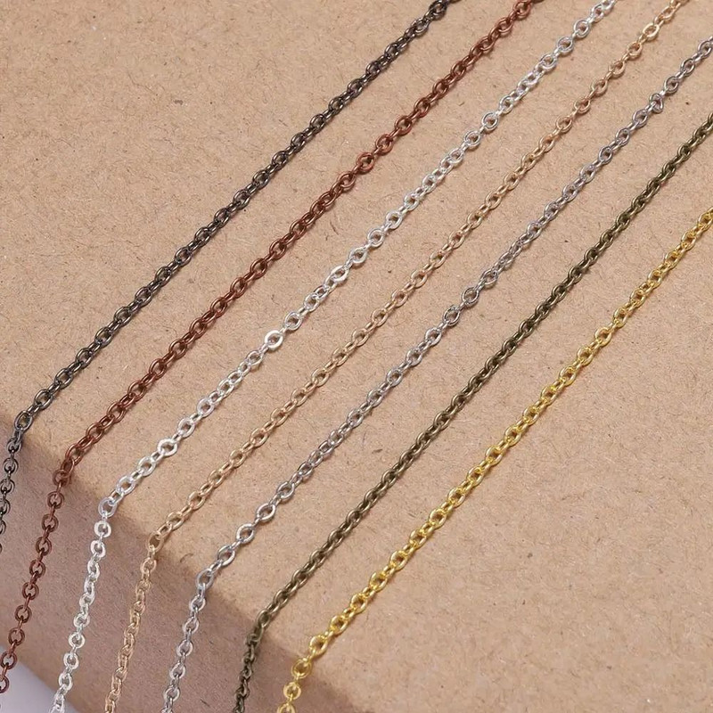 Gold And Bronze Plated Necklace Chain Roll For Jewelry Making 3