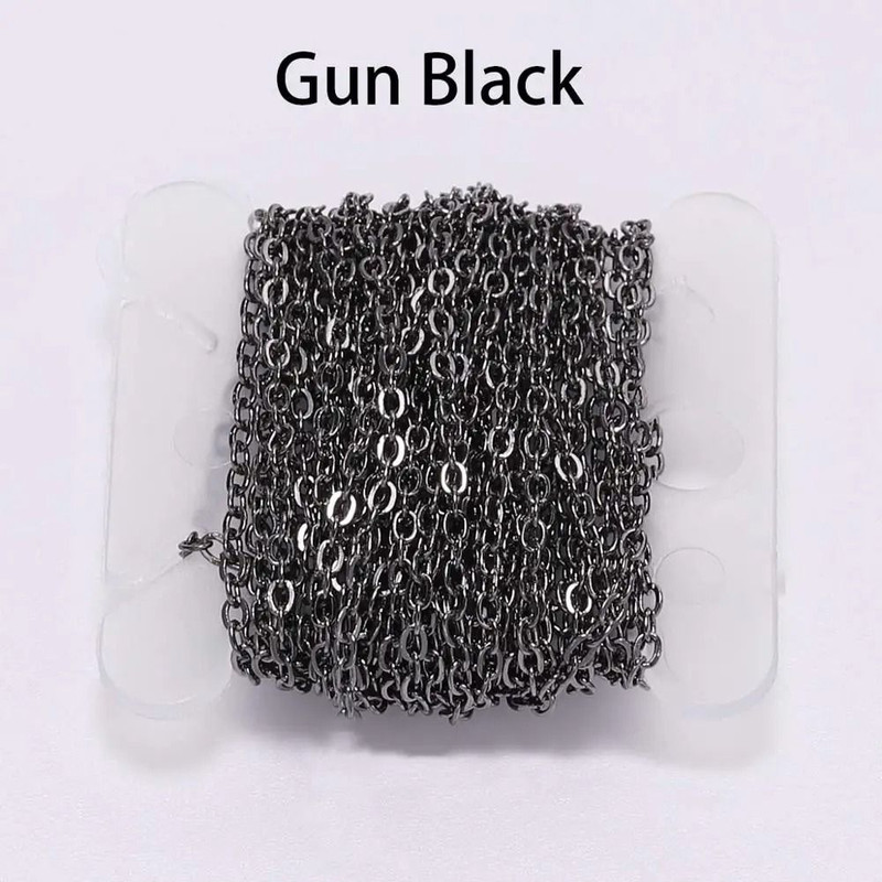 Gold And Bronze Plated Necklace Chain Roll For Jewelry Making 8