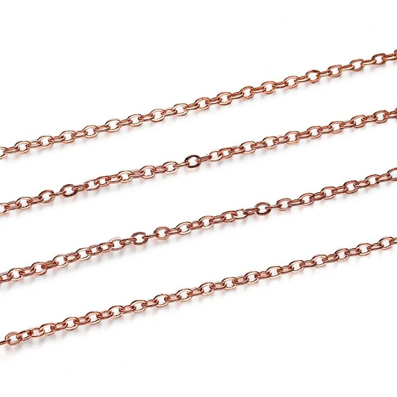 Gold And Bronze Plated Necklace Chain Roll For Jewelry Making 9