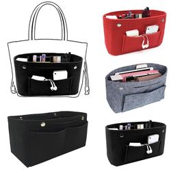 elegant felt handbag organizer for women travel bag insert and purse liner