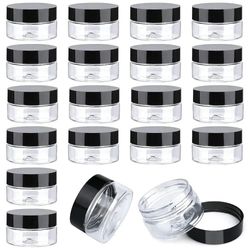 travel cosmetic jar set for creams and lotions