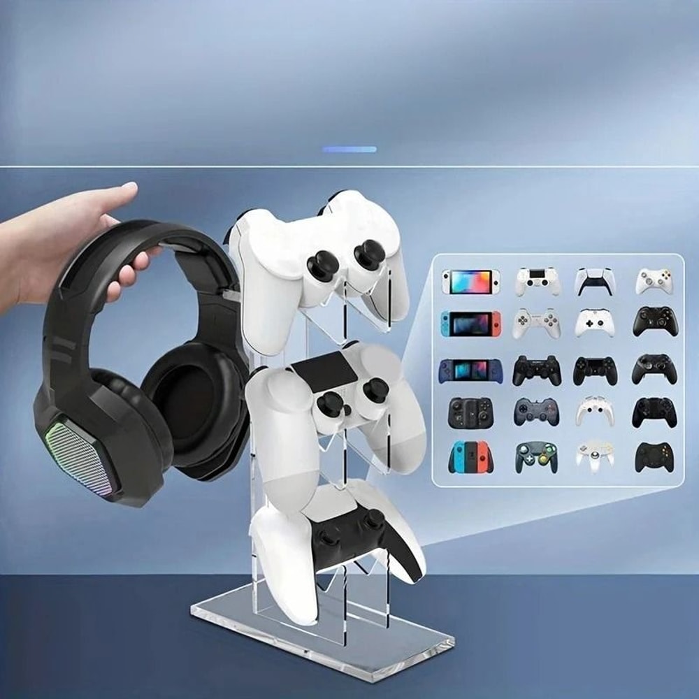 Gaming Controller And Headset Organizer Stand 0