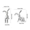 Cute Long Eared Rabbit Figurine Set 4